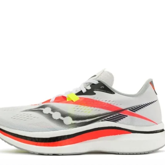 Saucony Endorphin Pro 2 Men’s Running Shoes Sneakers White in Hot Streak 11.5 - Picture 2 of 12